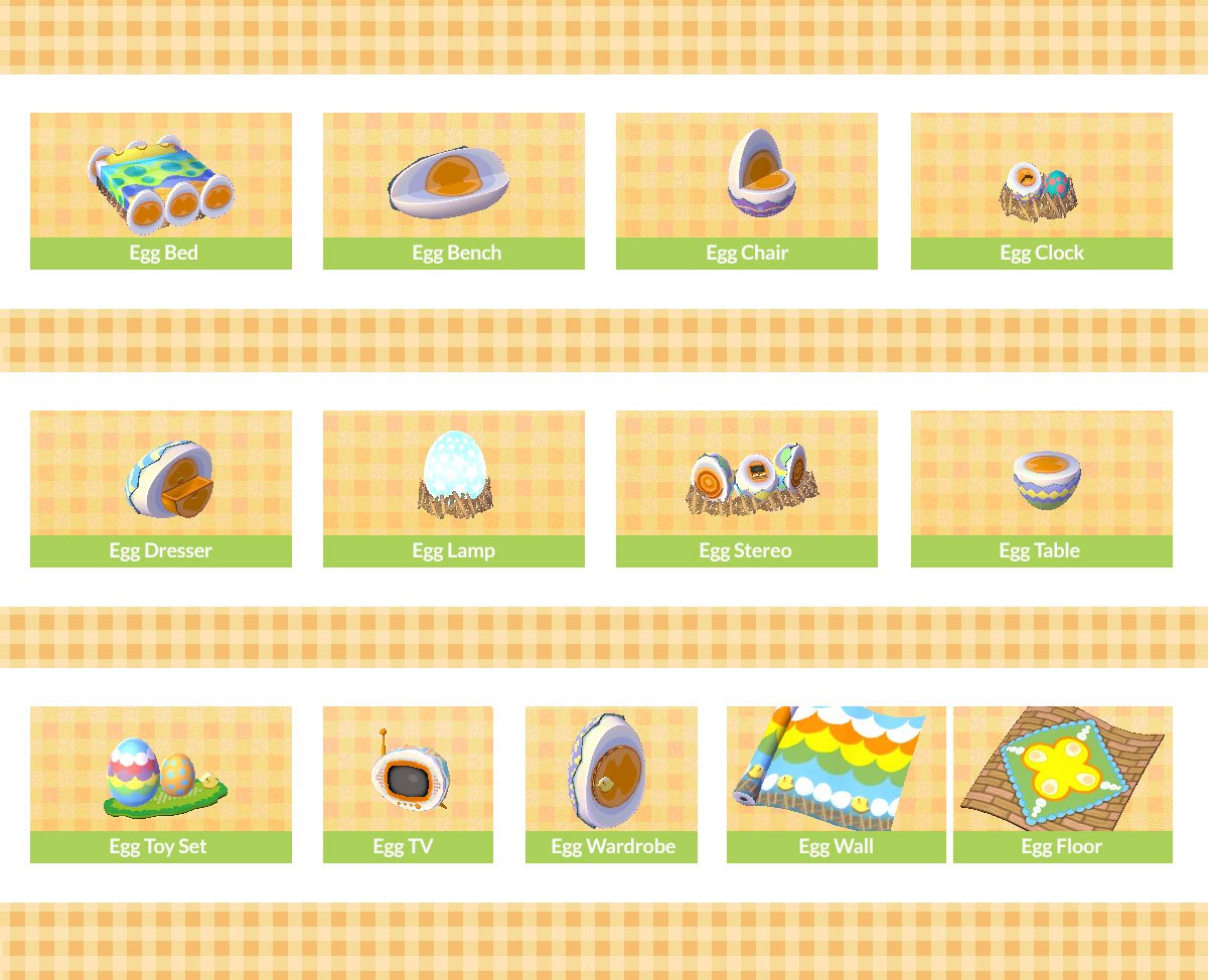 How To Get Egg Series Furniture - Animal Crossing: New Leaf - Play ...